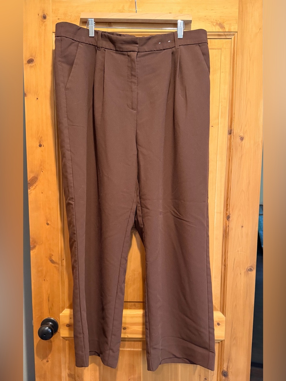 Abercrombie & Fitch Quinn Tailored Pant - Coffee 18/34R